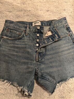 Agolde Button-Fly Denim Shorts